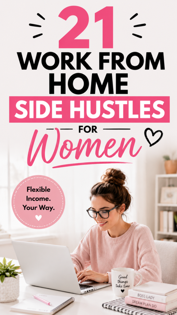 Easy Side Hustles For Women to Make Money Remotely