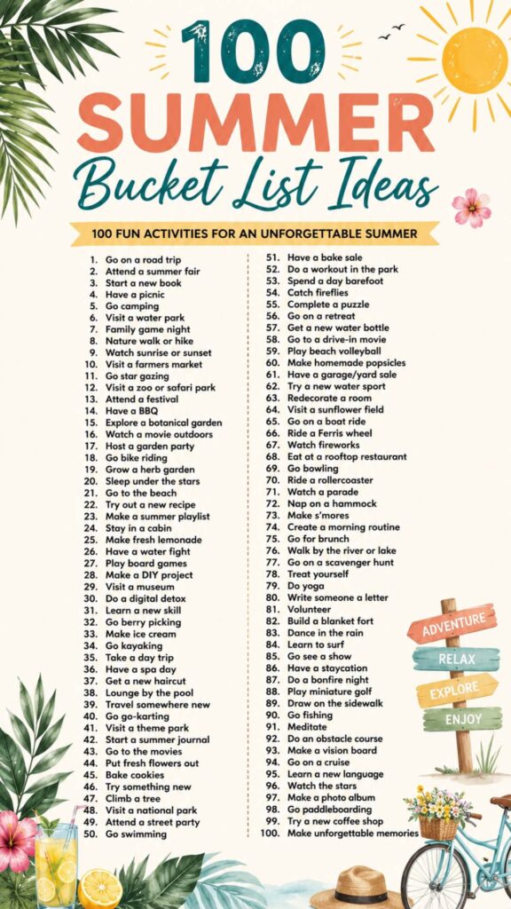 Things to Do During Summer