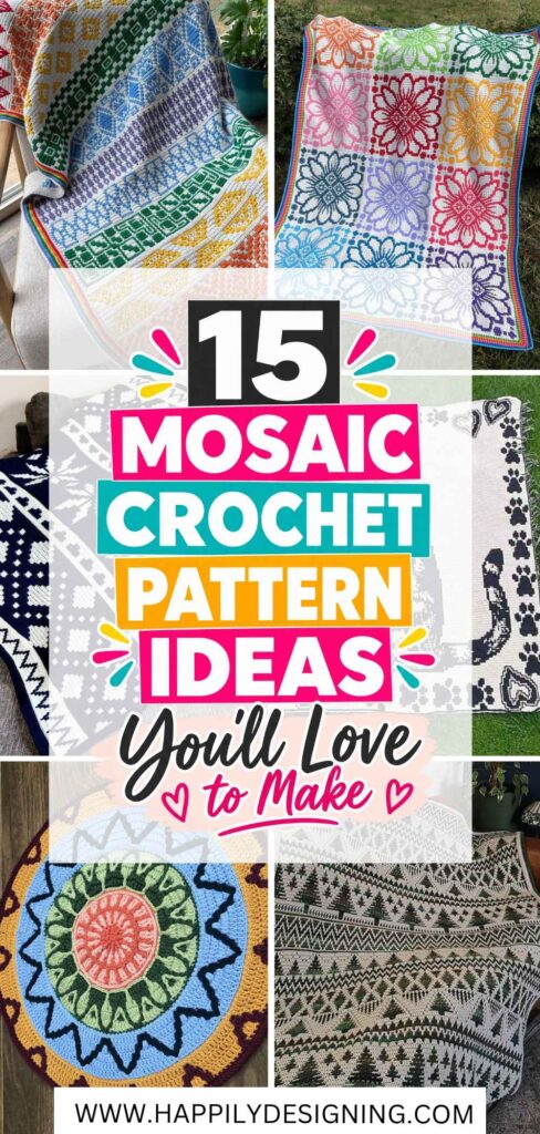 15 Mosaic Crochet Patterns You'll Love to Make