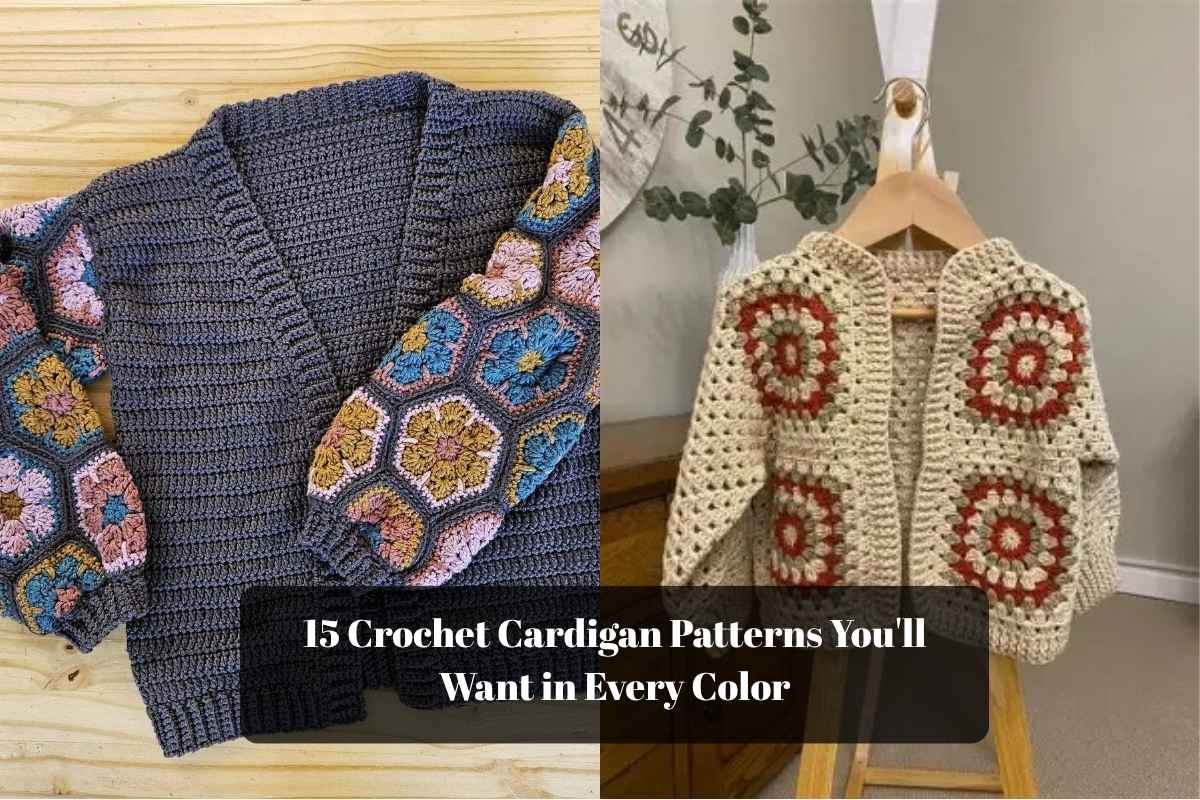 15 Crochet Cardigan Patterns You'll Want in Every Color