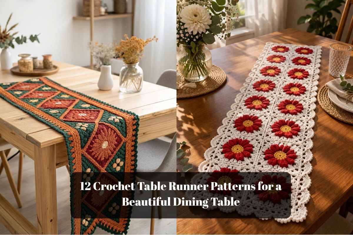 12 Crochet Table Runner Patterns for a Beautiful Dining Table