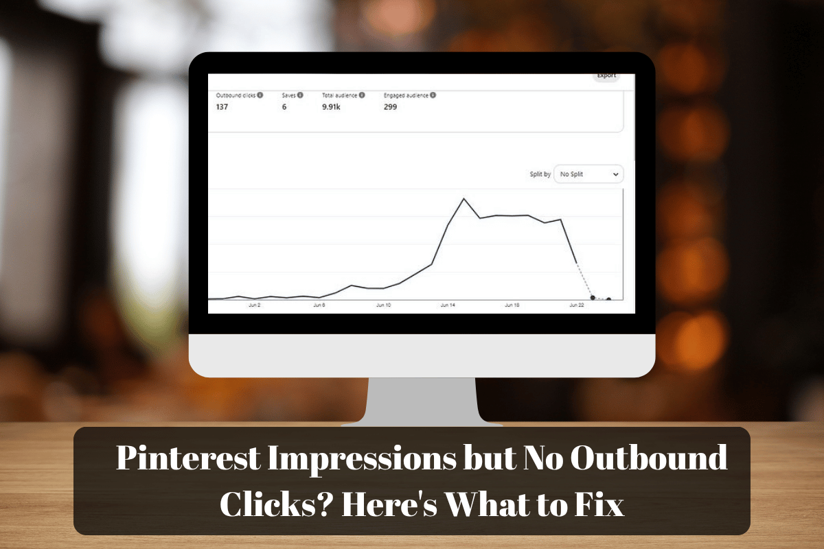 Pinterest impressions but no clicks