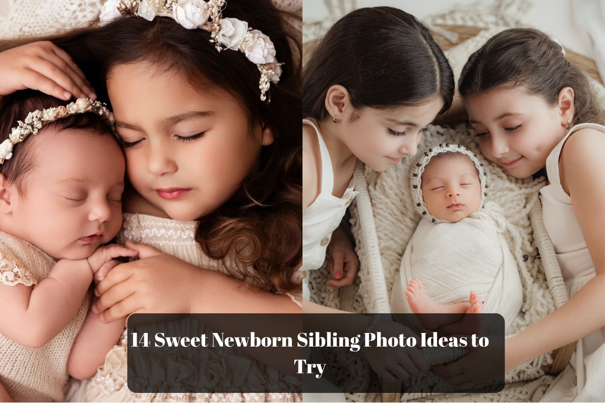14 Sweet Newborn Sibling Photo Ideas to Try