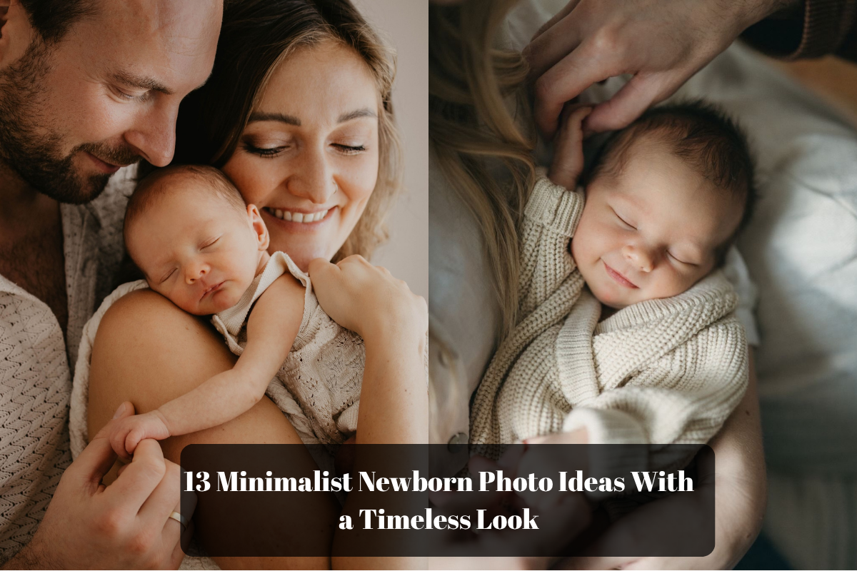 13 Minimalist Newborn Photo Ideas With a Timeless Look